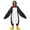 Penguin Adult Costume One Piece Tunic Wings Attached Hood Fun Outfit
